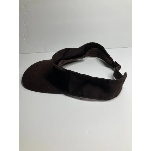 Dunkin Donuts Restaurant Employee Visor Hat Cap Brown Adjustable Restaurant Work - Picture 8 of 15